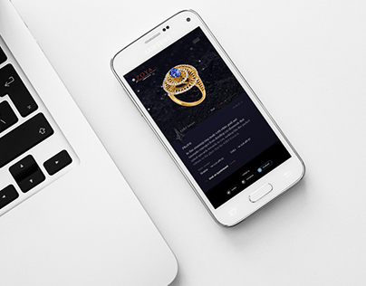 Concept Website design for jewellery brand