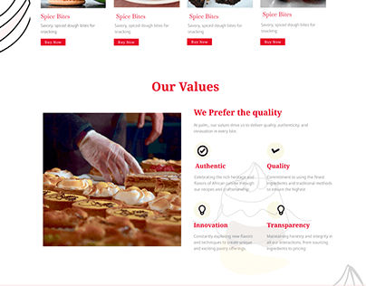 Pastries Making Company Home Page
