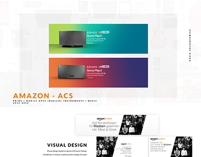 Amazon - ACS Visual Design work samples