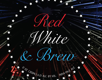 Red White & Brew - Beer Label