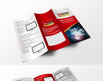 3fold brochure design for Lexware.
