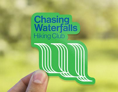 Chasing Waterfalls Hiking Club branding