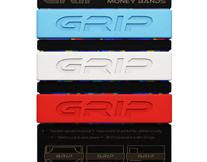 Multi Color Card Holder Bands | Grip Money Bands | USA