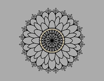 ethnic arabesque style mandala pattern background