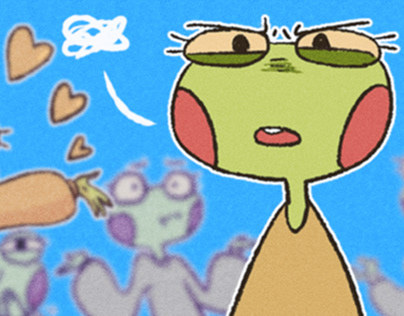 Frog stickers and comics