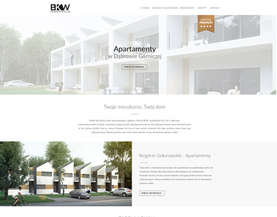 Website for an apartment developer