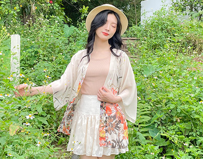[PHOTOPHONE] [Betterista] Cami dress & Kimono