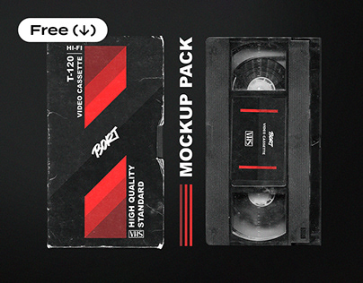 Old VHS Mockup Pack