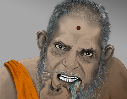 Gange: Indian people cleaning teeth