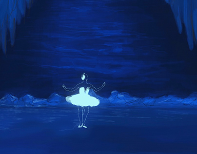Swan lake. Animation