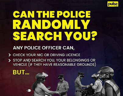Did the police stop you ?Don't be intimidated