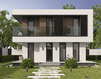 A house in a modern style
