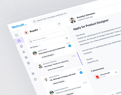 Recruiting Software - Conversations Page