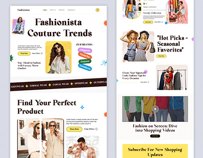 Fashion - E-commerce Landing Page Design