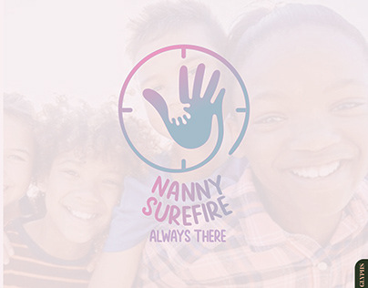 Nanny surefire: child care logo design