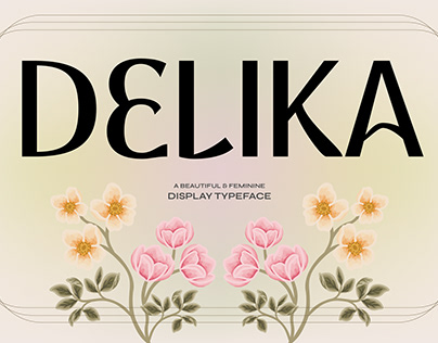 Project thumbnail - DELIKA - Display Sans Serif Typeface