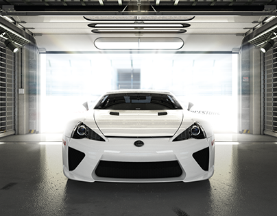 Lexus LFA - modeling - rendering - animation