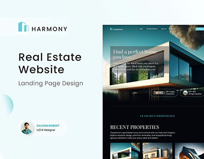 Real Estate Website - Landing Page Design