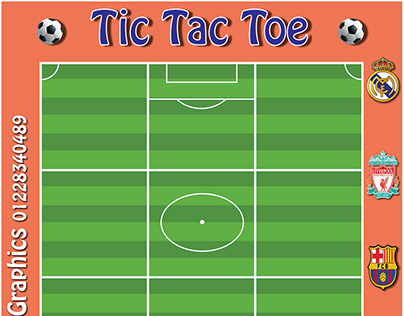 Tic Tac Toe board game for football clubs