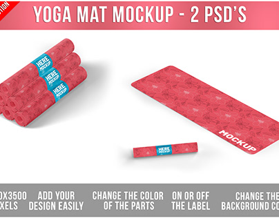 Yoga Mat Mockup