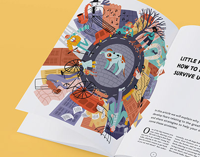 Magazine Article Design and Illustration