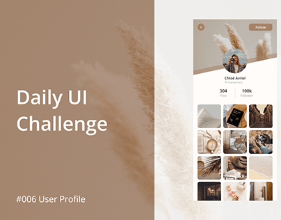 User Profile Daily UI Challenge #006
