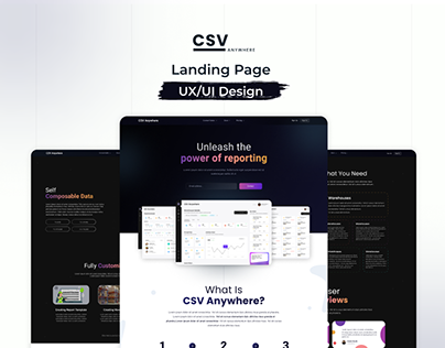 CSV Anywhere - Landing Page UX/UI Design