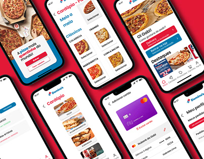 UX CASE STUDY - Redesign do app da pizzaria Domino's