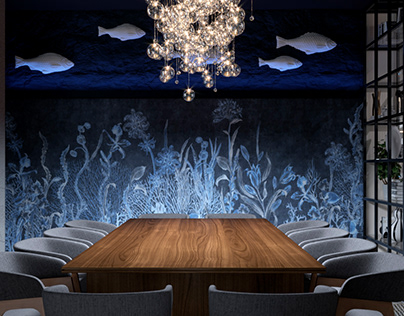 Дизайн интерьера рыбного ресторана