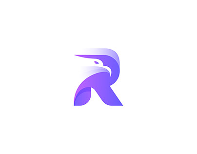 letter R Eagle Phoenix icon falcon logotype identity