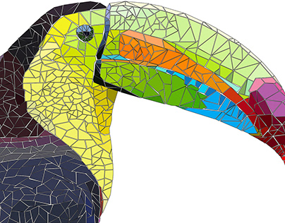 Polygonal Animal Toucan