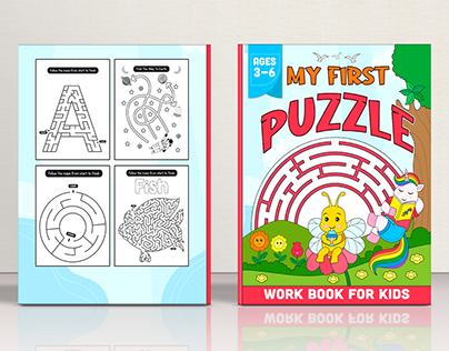 My First Puzzle Work Book For Kids Ages 3-6