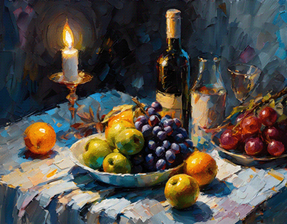 Still lifes with fruit