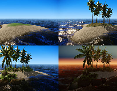 CryEngine scenes, game environments