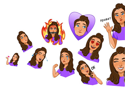 Stickers for Telegram| Smooth girl