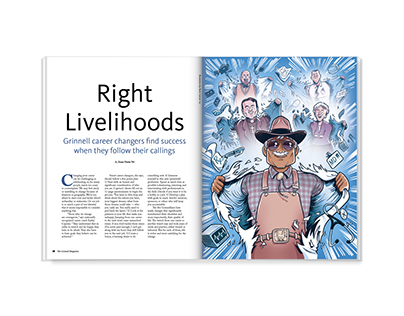 Right Livelihoods – magazine feature design