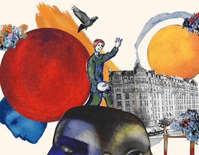 Affiche animée, exposition Chagall