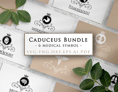 Caduceus bundle svg, ID badge, Nurse Practitioner svg