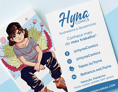 Cartão de Visita | Hyna Comics