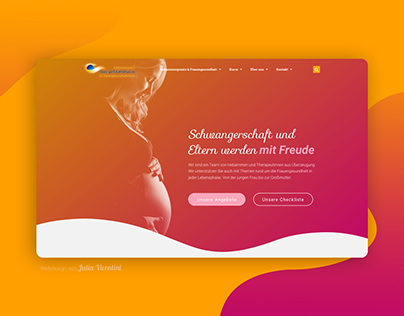 Webdesign for midwives office and women's health center