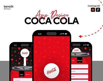 Coca Cola Signup and login page DailyUI 001