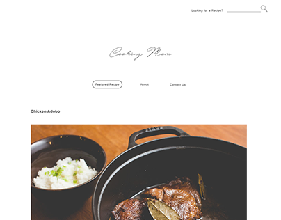 Simple Cooking Blog Template