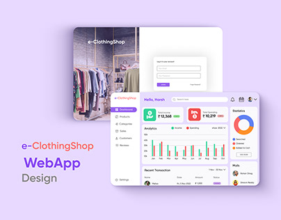 Admin Panel - Clothing app | UI