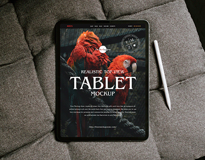 Free Realistic Tablet Mockup