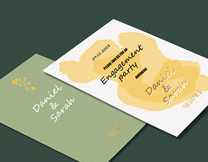 SEMPRE-wedding invitation card