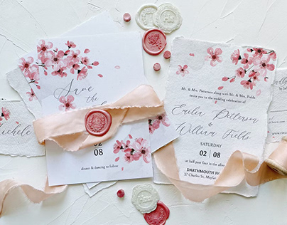Pink Cherry Blossom Wedding Suite
