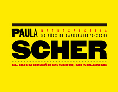 Afiche Retrospectiva - Paula Scher