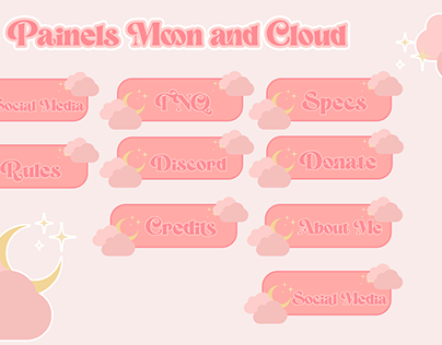 Moon and Clouds Painels
