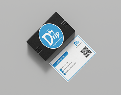 business card for drip drop plumber