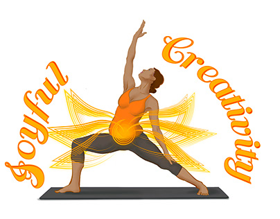 Chakra Yoga typographical illustrations